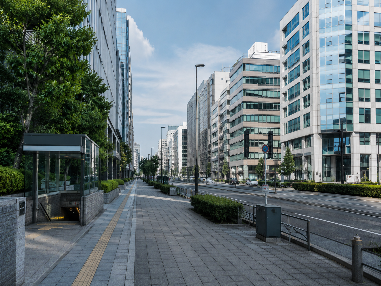 落ち着いた街並みの風景